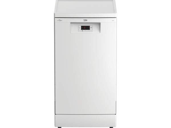 Beko BDFS15020W, Frittstående, Slimline (45 cm), Hvit, LED, Rustfritt stål, 10 kuverter