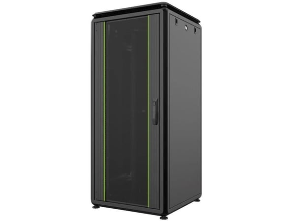Lanview by Logon Data Line - Rack skap - 600 x 600 mm, data line - free-standing - svart - 26U - 19"
