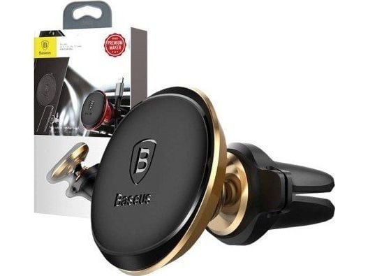 Baseus SUGX-A0V, Mobiltelefon/smarttelefon, Aktiv holder, Bil, Svart, Gull