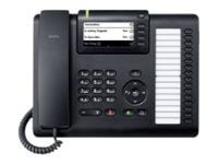 Unify OpenScape Desk Phone CP400 - VoIP-telefon - treveis anropskapasitet - SIP - svart