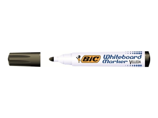 Whiteboardmarker BIC Velleda 1701 sort 1.5 mm - (12 stk.)
