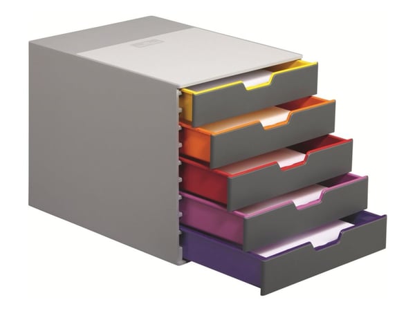 DURABLE VARICOLOR 5 - Skuffskap - 5 skuffer - for ANSI A (Letter) (216 x 279 mm), A4 (210 x 297 mm), C4 (229 x 324 mm), Folio (216 x 330 mm)