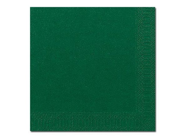 Duni - lautasliina - koko 40 x 40 cm - kertakäyttöinen - tummanvihreä (125 kpl)