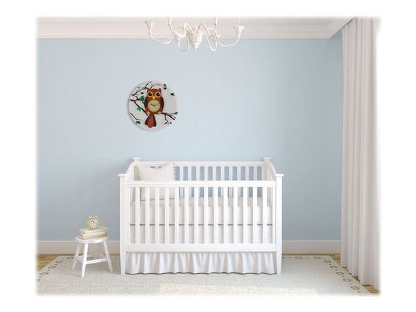 Nextime Oohoo - Klokke - kvarts - veggmonterbar - 43 cm - brun
