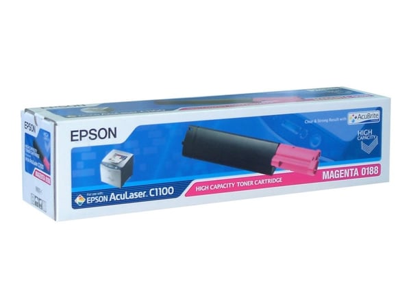 Epson 0188 - Høykapasitets - magenta - original - tonerpatron - for AcuLaser C1100, CX11