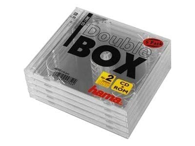 Hama - CD-cover - kapasitet: 2 CD - gjennomsiktig (en pakke 5)