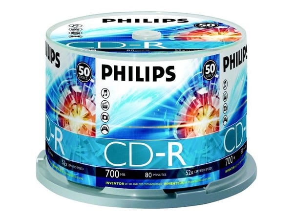 Philips CR7D5NB50 - 50 x CD-R - 700 MB (80 min) 52x - spindel