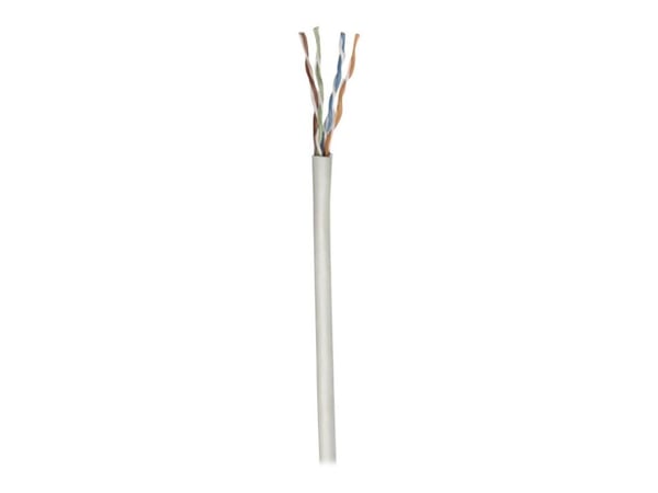 Intellinet Network Bulk Cat6 Cable, 23 AWG, Solid Wire, 305m, Grey, CCA, U/UTP, Box - Bulkkabel - UTP - CAT 6 - fast - grå