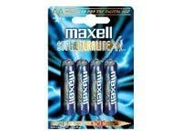 Maxell Super Alkaline XL LR03 XL - Batteri 4 x AAA - Alkaline