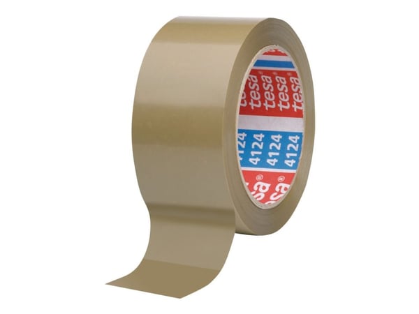 Tesapack Premium 4124 - Pakketape - 25 mm x 66 m - PVC - gemse