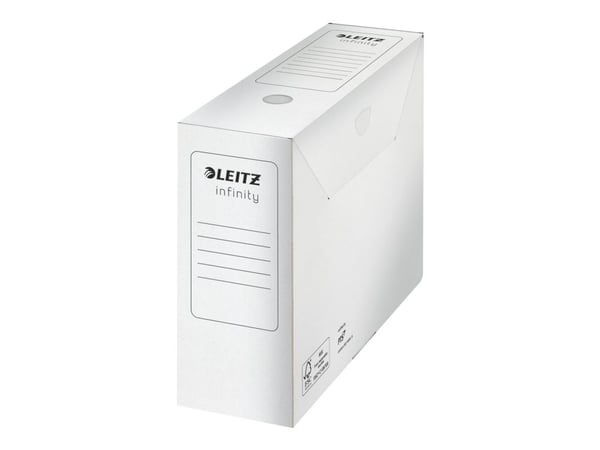 Leitz Infinity - Boksfil - bokryggbredde: 100 mm - for A4 (210 x 297 mm) - hvit