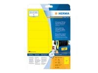 HERMA 8029, Keltainen, Itse kiinnittyvä tulostintarra, A4, Laser, Kiinteä, Matta