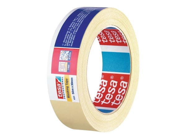 Tesa 4323 - Maskeringstape - 19 mm x 50 m - lett kreppet papir - lys beige