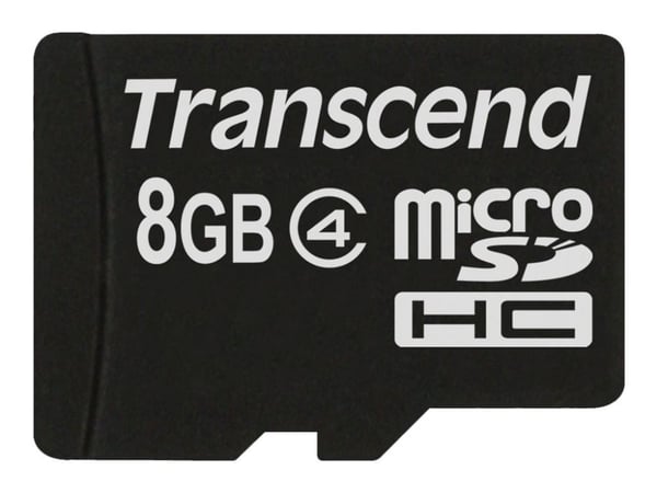 Transcend - Flashminnekort - 8 GB - Class 4 - microSDHC