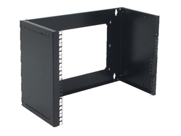 DIGITUS Professional DN-19 PB-8U-SW - Monteringsbrakett - veggmonterbar - svart, RAL 9005 - 8U - 19"