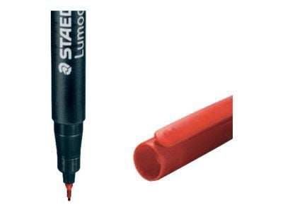STAEDTLER Lumocolor - Markør - permanent - rød - 0.4 mm - superfin