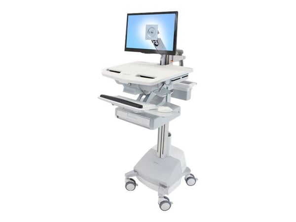 Ergotron StyleView - Vogn - åpen arkitektur - for LCD-skjerm / PC-utstyr - låsbar - medisinsk - aluminium, forsinket stål, kvalitetsplast - skjerms...