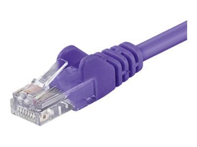 goobay - Nettverkskabel - RJ-45 (hann) til RJ-45 (hann) - 7.5 m - UTP - CAT 5e - formstøpt, uten hindringer - purpur