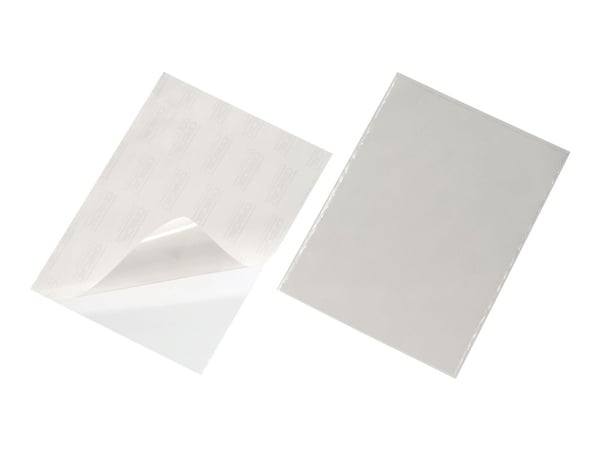 DURABLE POCKETFIX - Selvklebende lomme - for A4 (210 x 297 mm) - gjennomsiktig (en pakke 50)