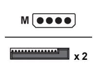 Supermicro - Strømadapter - 4-pin intern strøm (hann) til SATA-strøm (hunn) - 30 cm