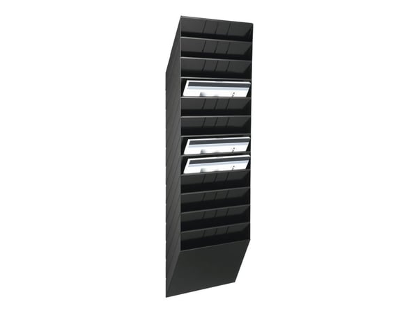 Durable FLEXIBOXX, 12 hyllyä, Musta, A4, 348 mm, 95 mm, 1045 mm