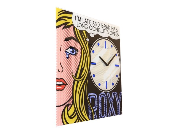 Nextime Cinema Date - Klokke - firkantet - kvarts - veggmonterbar - 43 x 43 cm