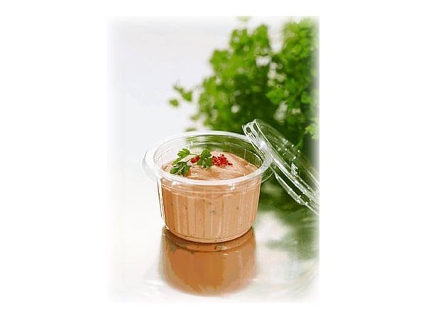 Duni - Matlagringsbeholder - 110 ml - rund (en pakke 50)