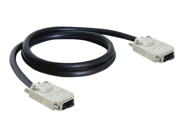 Delock - SAS ekstern kabel - 4-spors - 4 x InfiniBand (hann) til 4 x InfiniBand (hann) - 1 m