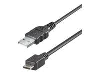 goobay - USB-kabel - Micro-USB type B (hann) til USB (hann) - USB 2.0 - 1.8 m - svart