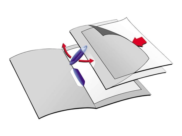 DURABLE SWINGCLIP - Klipsfil - for A4 (210 x 297 mm) - kapasitet: 30 ark - transparent med svart klips