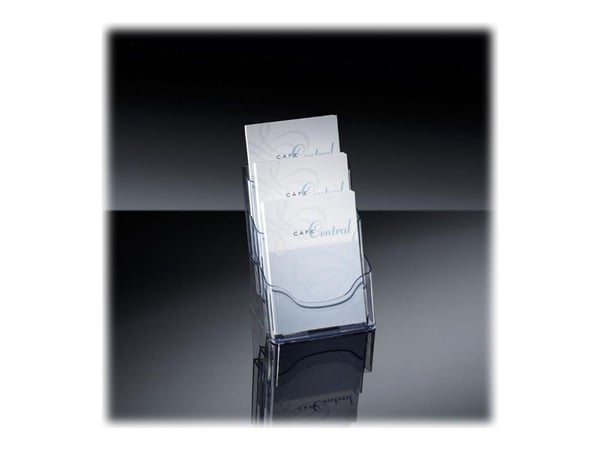 Sigel - Literaturholder - stasjonær - 3 rom - for A5 - blank