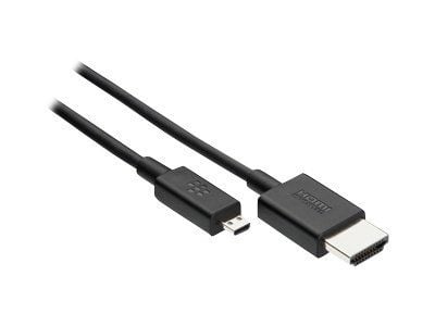 BlackBerry High-Speed HDMI-kaapeli - HDMI-kaapeli - HDMI han - 1,8 m - BlackBerry Q10, Z10, Z30; PlayBook - BlackBerry Q10, Z10, Z30; PlayBook