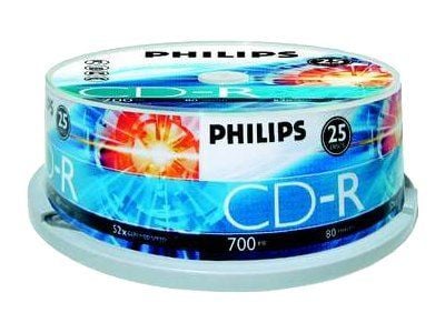 Philips CD-R CR7D5NB25/00, 52x, CD-R, 700 MB