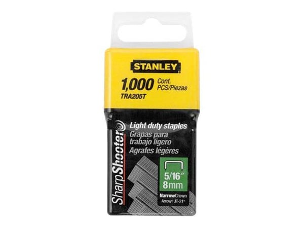 Stanley A - Stifter - 8 mm - galvanisert stål - pakke av 1000 - for P/N: 6-TR45