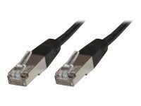 MicroConnect Modular Straight - Nettverkskabel - RJ-45 (hann) til RJ-45 (hann) - 15 m - FTP - CAT 6 - svart