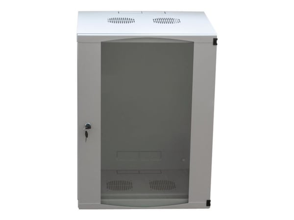 LogiLink W15F64G, Seinään asennettava laitekehikko, 50 kg, 25 kg, Harmaa