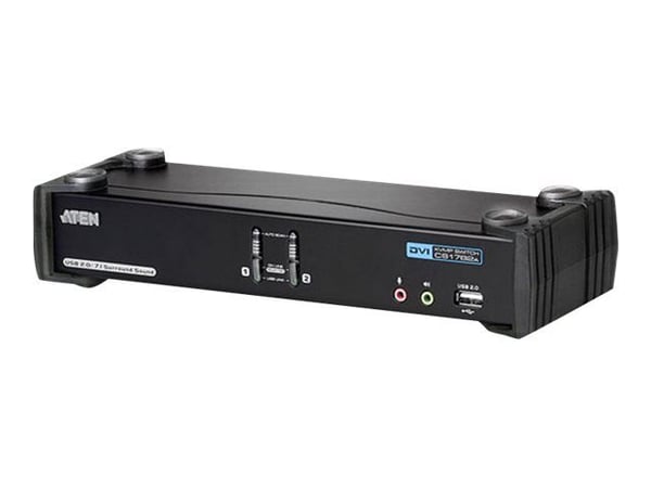 ATEN CubiQ CS1782A - KVM / lyd / USB-svitsj - 2 x KVM/lyd - 1 lokalbruker - stasjonær