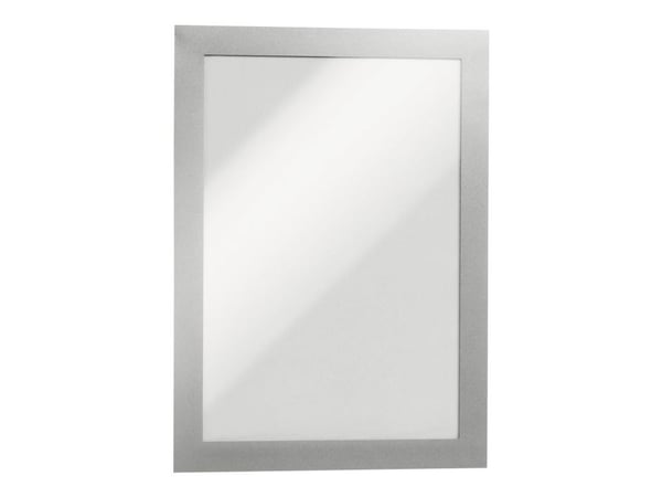 Skilt Durable DURAFRAME® selvklæbende A5 m/sølvramme - (2 stk.)