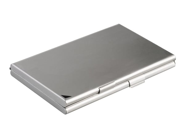 DURABLE Business Card Holder/Case DUO - Visittkortboks - aluminium - sølv