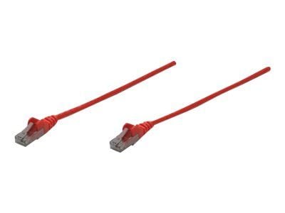 Intellinet Network Patch Cable, Cat6, 2m, Red, CCA, U/UTP, PVC, RJ45, Gold Plated Contacts, Snagless, Booted, Lifetime Warranty, Polybag - Koblings...
