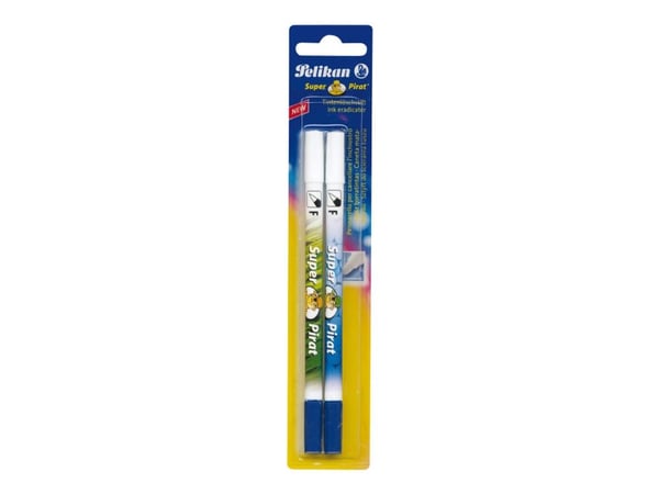 Pelikan Super Pirat 850 - Blekkviskelær / overskriverpenn - blå - fin - med viskelær (en pakke 2)