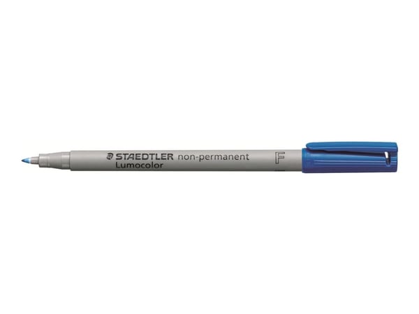Icke-permanent markerare Staedtler Lumocolor 316, fin, blå