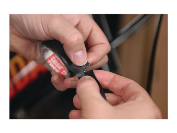 Tesa extra Power Perfect - Tekstiltape - 19 mm x 2.75 m - svart