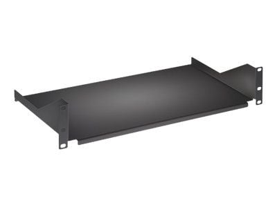 Intellinet 19" Cantilever Shelf, 2U, Fixed, Depth 400mm, Max 25kg, Black, Three Year Warranty - Rack-hylle - svart, RAL 9005 - 2U - 19"