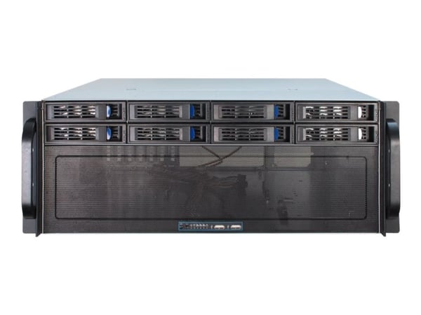 Inter-Tech IPC 4U-4408 - Rackmonterbar 4U - forlenget ATX / SSI EEB - ingen strømforsyning (ATX) - USB