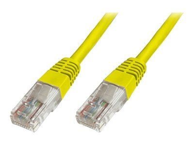 DIGITUS Ecoline - Koblingskabel - RJ-45 (hann) til RJ-45 (hann) - UTP - CAT 5e - med støvel - gul