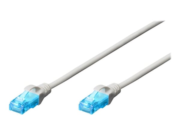 Digitus DK-1512-020/WH, 2 m, Cat5e, U/UTP (UTP), RJ-45, RJ-45, Valkoinen