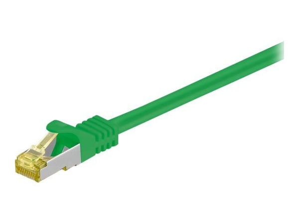 goobay - Liitäntäjohto - RJ-45 (uros) RJ-45 (uros) - 25 m - SFTP, PiMF - CAT 7 - halogeeniton, muotoiltu - vihreä