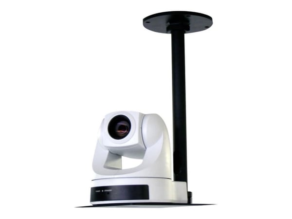 Vaddio Short Drop Down Mount - For Small PTZ Camera - Black - Monteringssett for kamera - takmonterbar - svart pulverjakke