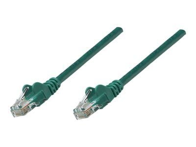 Intellinet Network Patch Cable, Cat5e, 5m, Green, CCA, U/UTP, PVC, RJ45, Gold Plated Contacts, Snagless, Booted, Lifetime Warranty, Polybag - Kobli...
